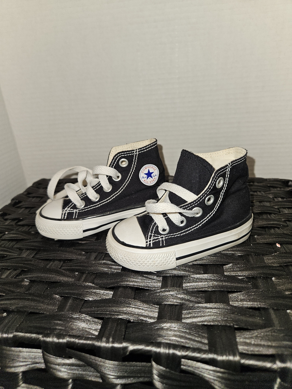 Converse Kids Black and White High-Top Sneakers
